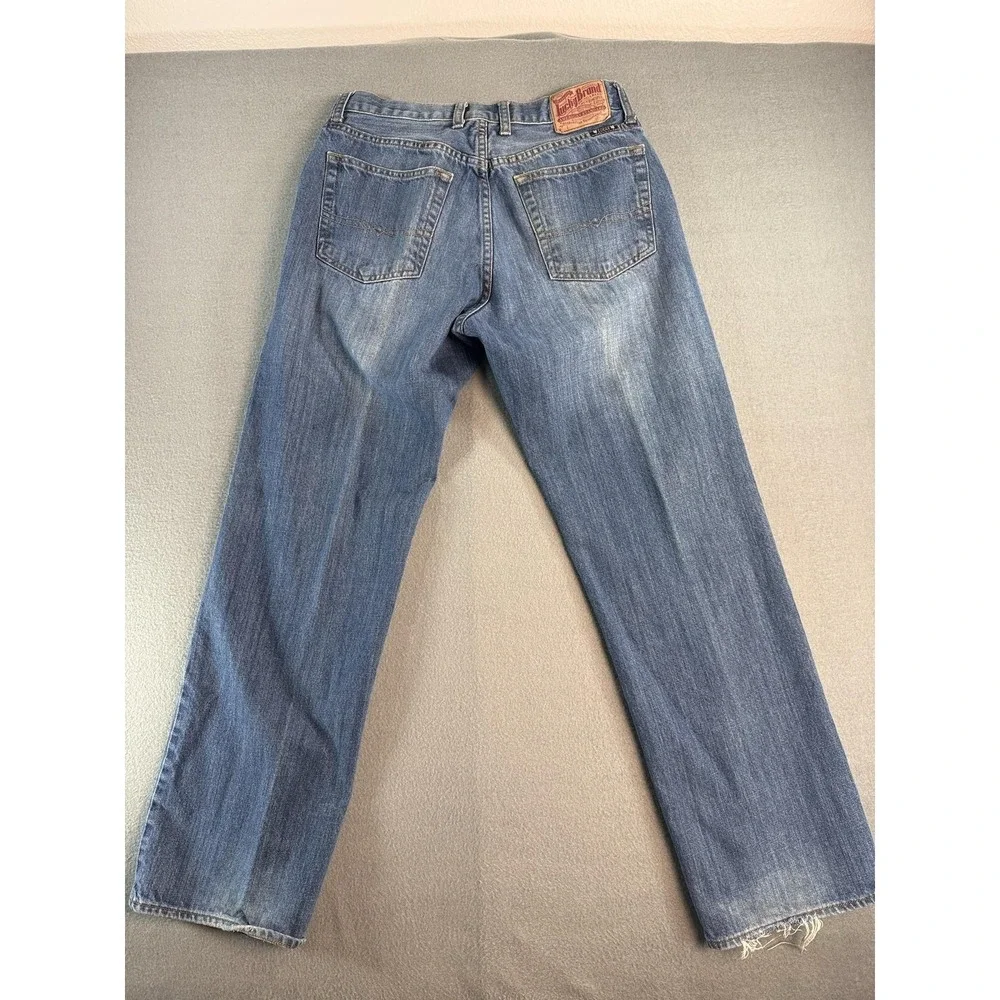 Lucky Brand 181 Jeans Mens 32x32 Medium Wash Blue Relaxed Straight Denim Casual